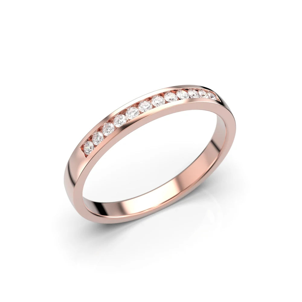 Festive Venice 0,12 ct timanttisormus punakulta – tuotekuva 1