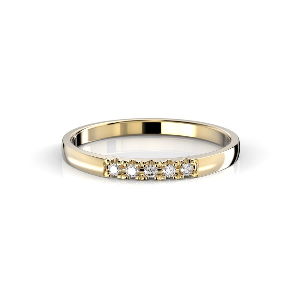 Timanttisormus Victoria 0,05 ct - 14k keltakulta