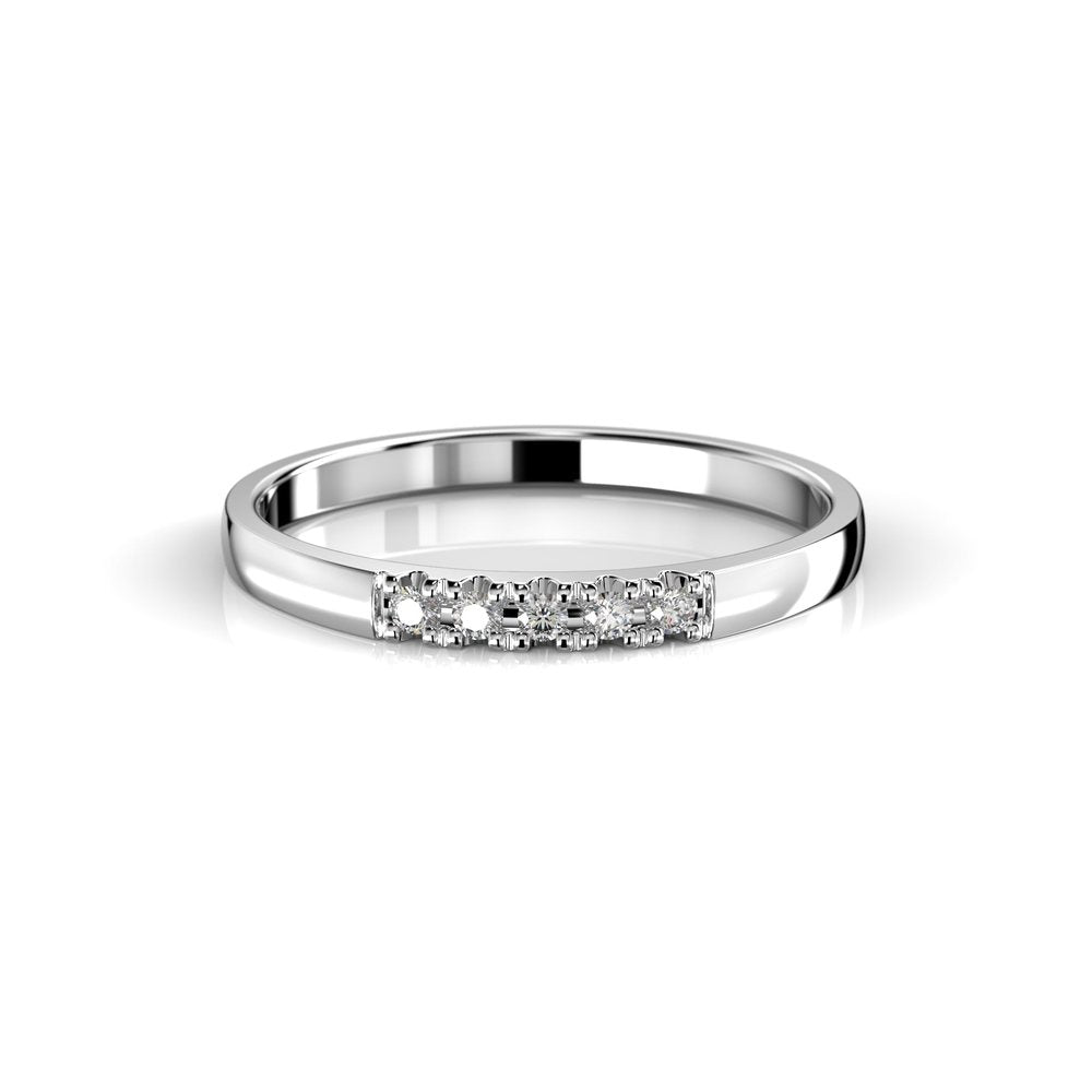 Timanttisormus Victoria 0,05 ct - 14k valkokulta