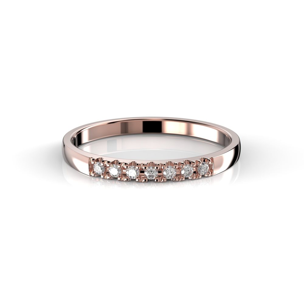 Timanttisormus Victoria 0,07 ct - 14k punakulta