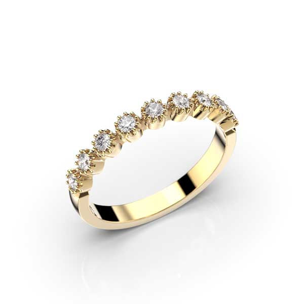 Festive Anna Timanttisormus 0,18 ct keltakulta