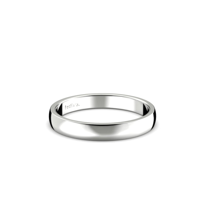 Festive Firenze Light kihlasormus 3 mm valkokulta