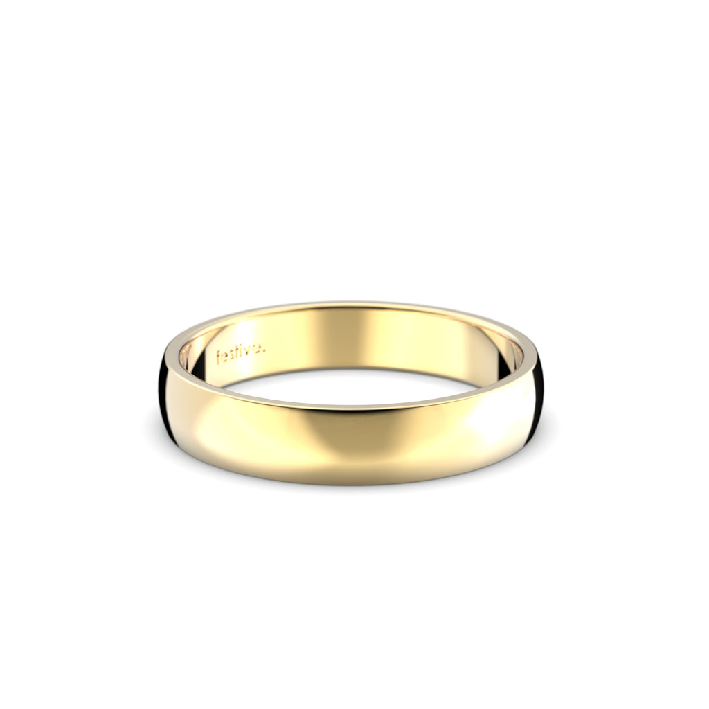Festive Firenze Light kihlasormus 4 mm keltakulta
