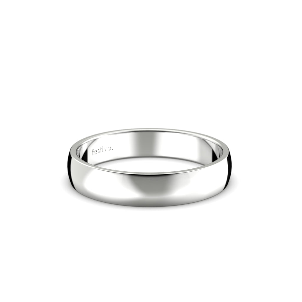 Festive Firenze Light kihlasormus 4 mm valkokulta