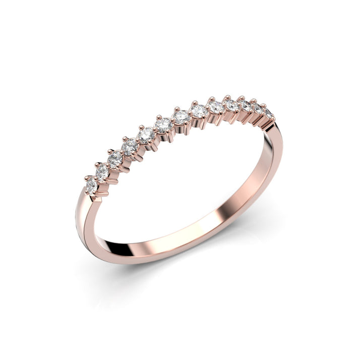 Festive Frida Timanttisormus 0,13 ct punakulta