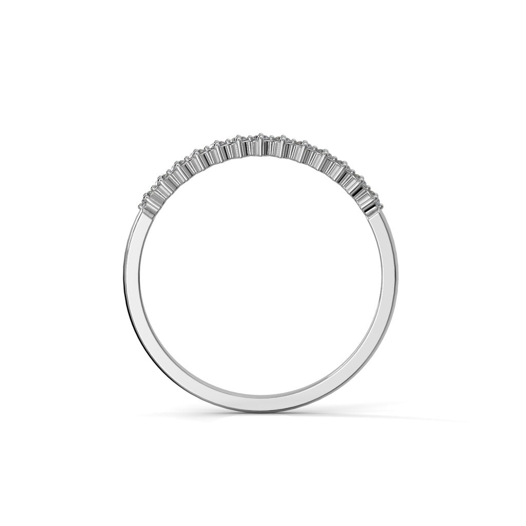 Festive Frida Timanttisormus 0,13 ct valkokulta