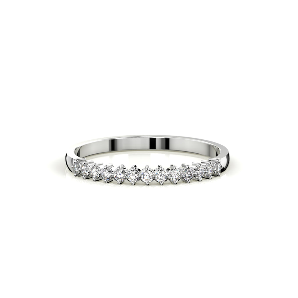 Festive Frida Timanttisormus 0,13 ct valkokulta