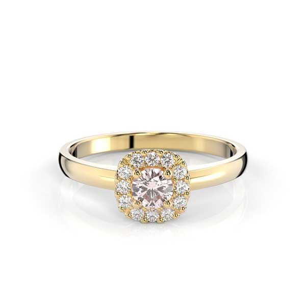 Festive Janette Morganiitti Timanttisormus 0,12 ct keltakulta