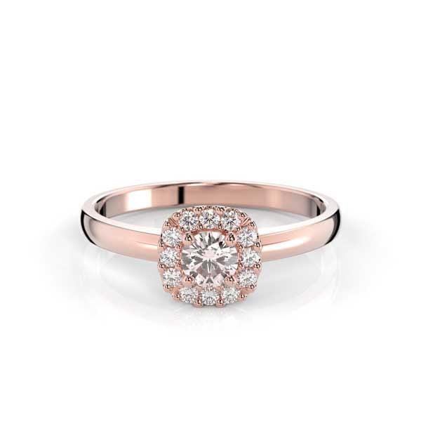 Festive Janette Morganiitti Timanttisormus 0,12 ct punakulta