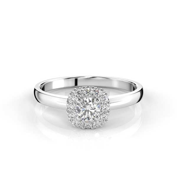 Festive Janette Timanttisormus 0,30 ct valkokulta