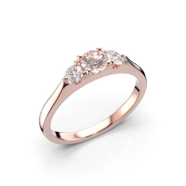 Festive Megan Morganiitti Timanttisormus 0,22 ct punakulta