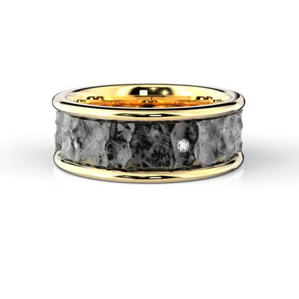 Festive Peruskallio Timanttisormus 0,05 ct / 7,5 mm keltakulta