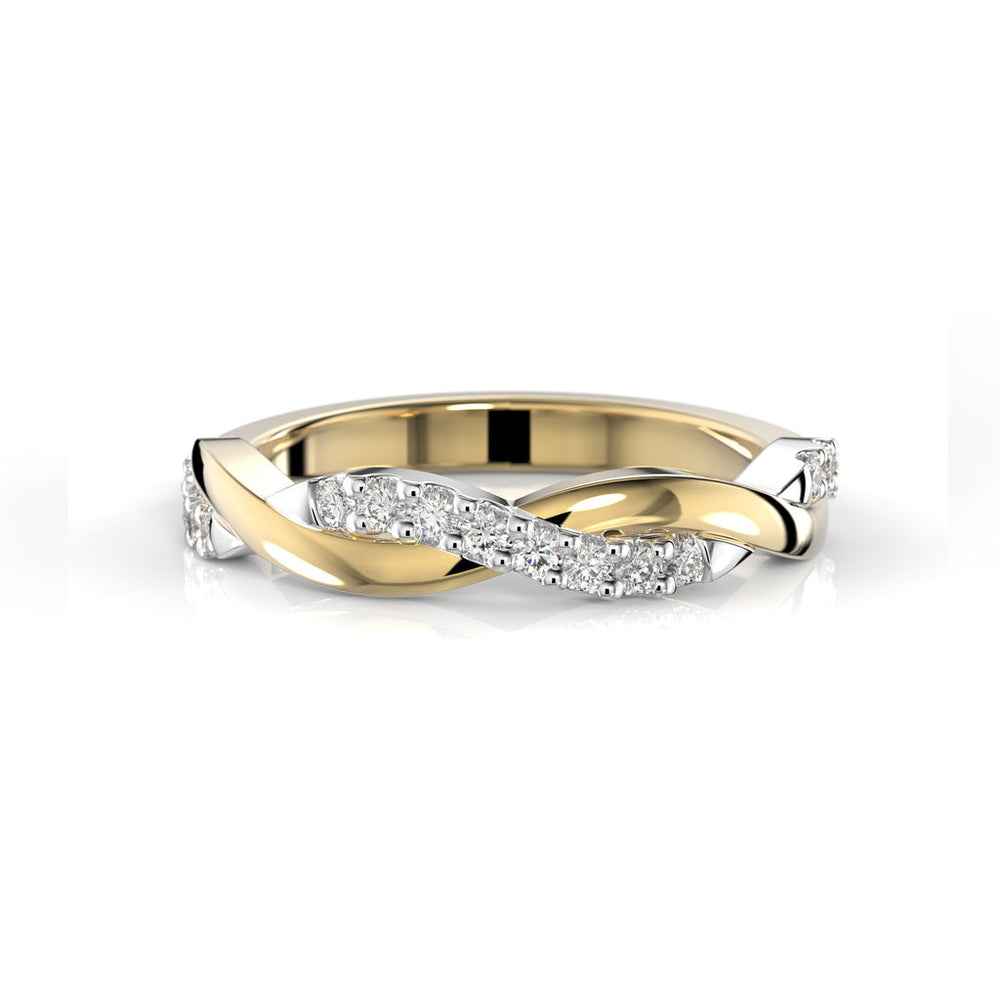 Festive Tiana Timanttisormus 0,16 ct keltakulta