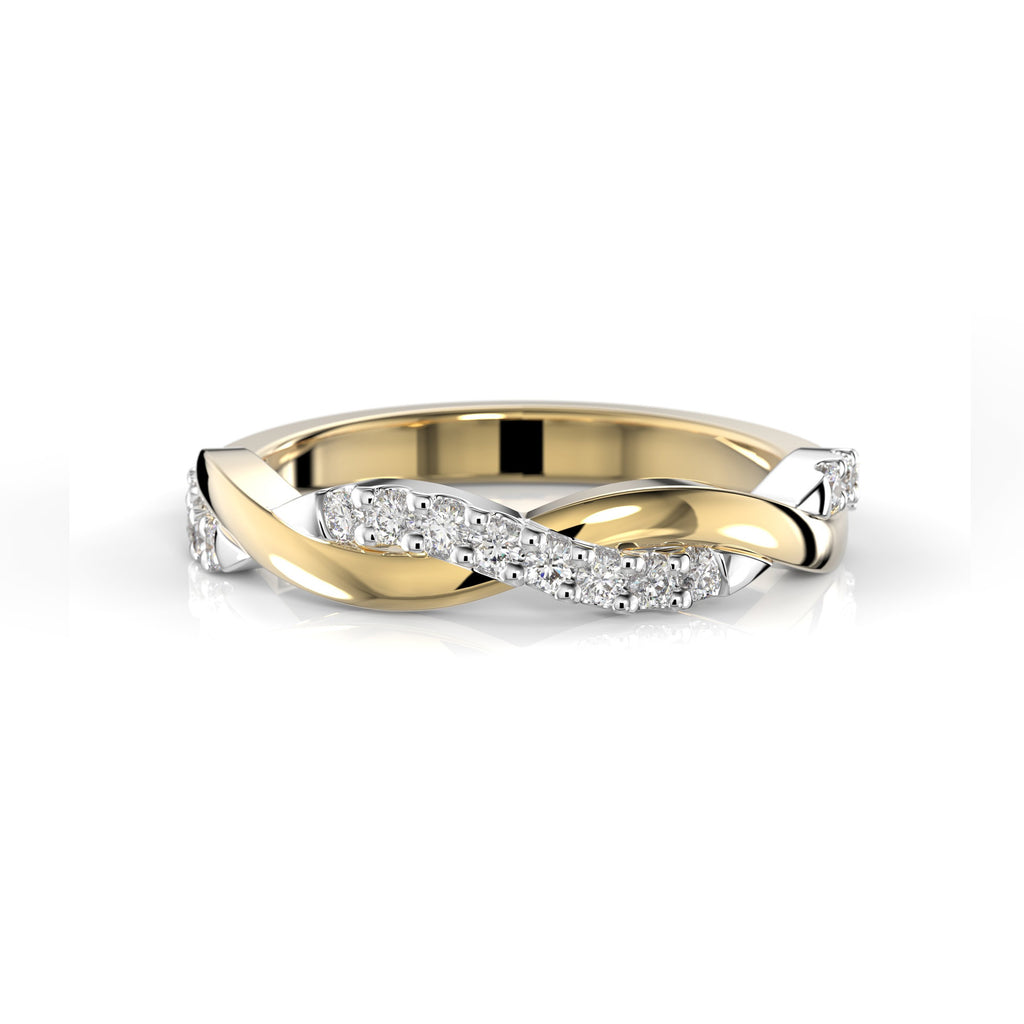 Festive Tiana Timanttisormus 0,16 ct keltakulta
