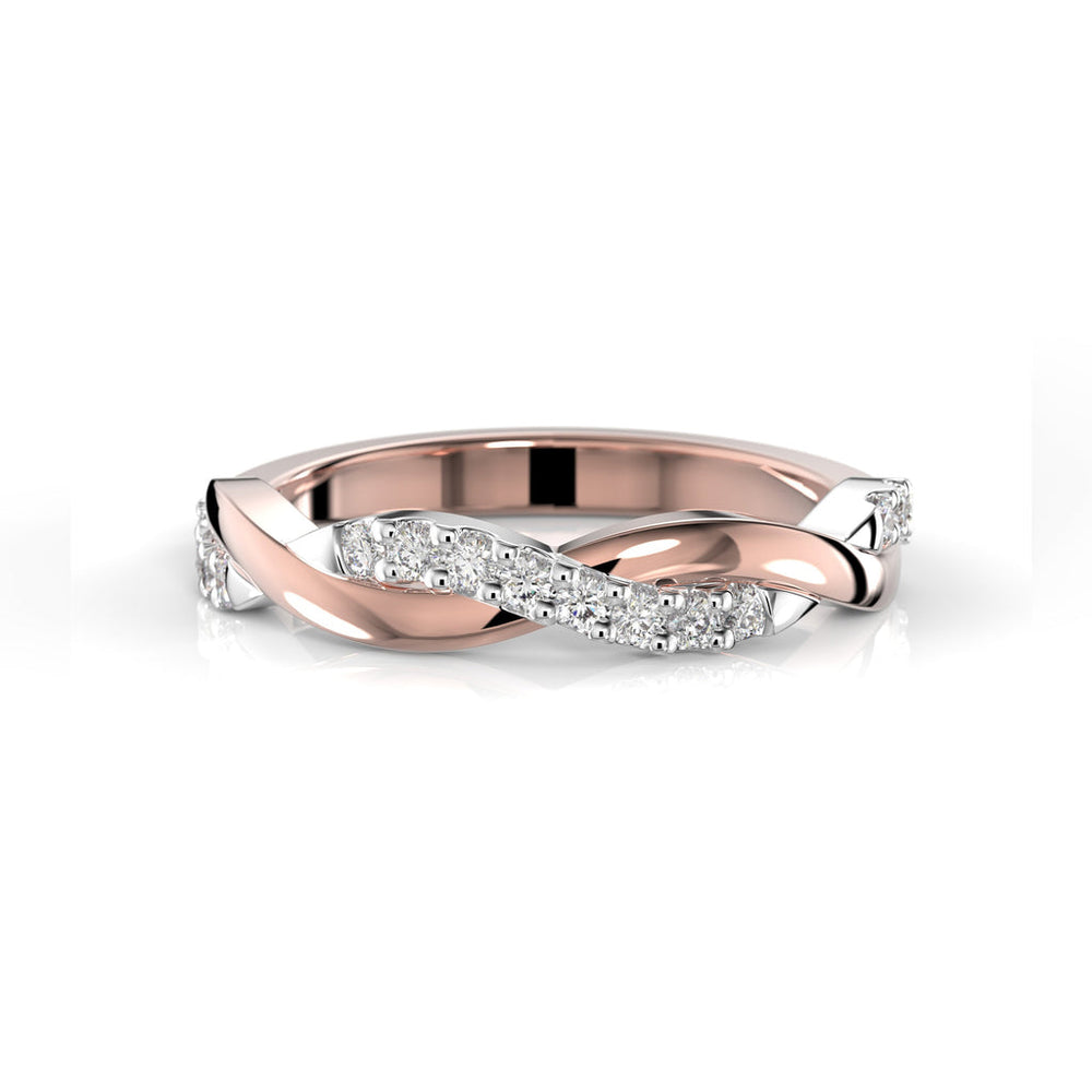 Festive Tiana Timanttisormus 0,16 ct punakulta