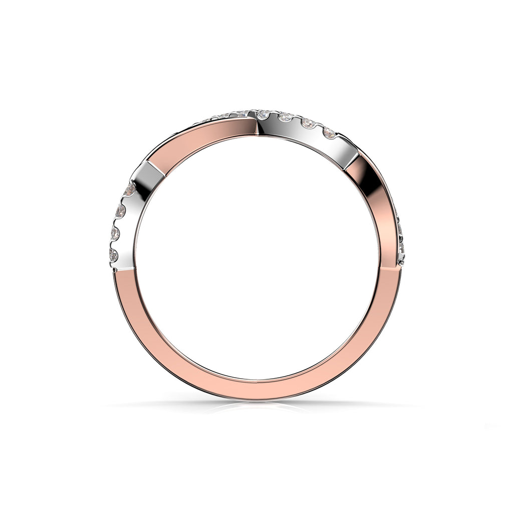 Festive Tiana Timanttisormus 0,16 ct punakulta