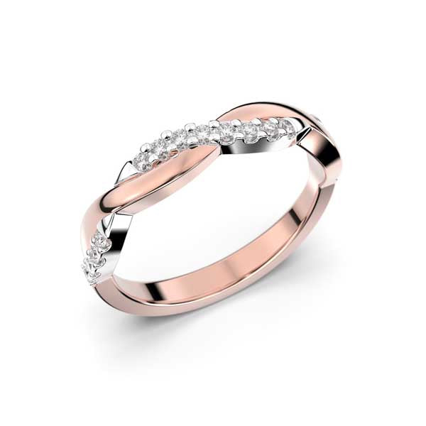 Festive Tiana Timanttisormus 0,16 ct punakulta
