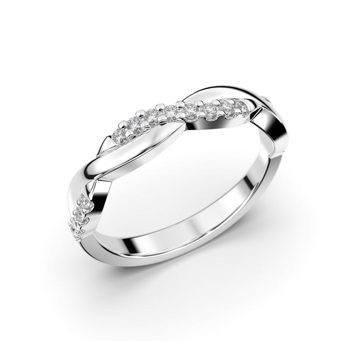 Festive Tiana Timanttisormus 0,16 ct valkokulta