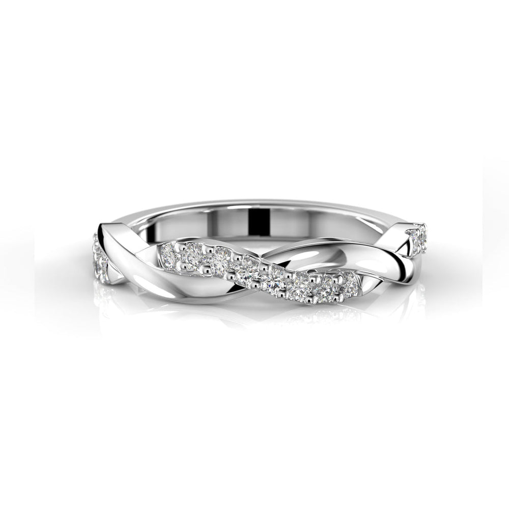 Festive Tiana Timanttisormus 0,16 ct valkokulta