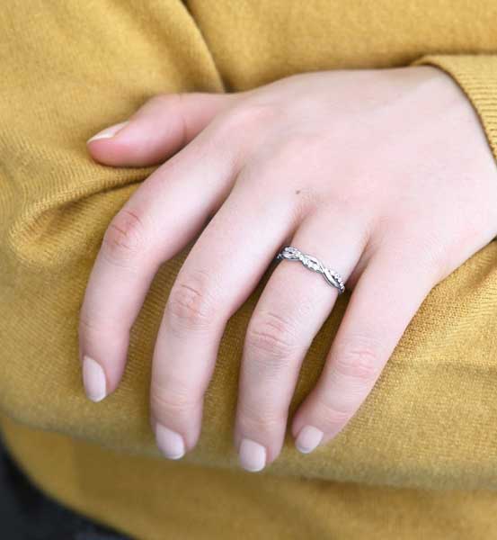 Festive Tiana Timanttisormus 0,16 ct valkokulta