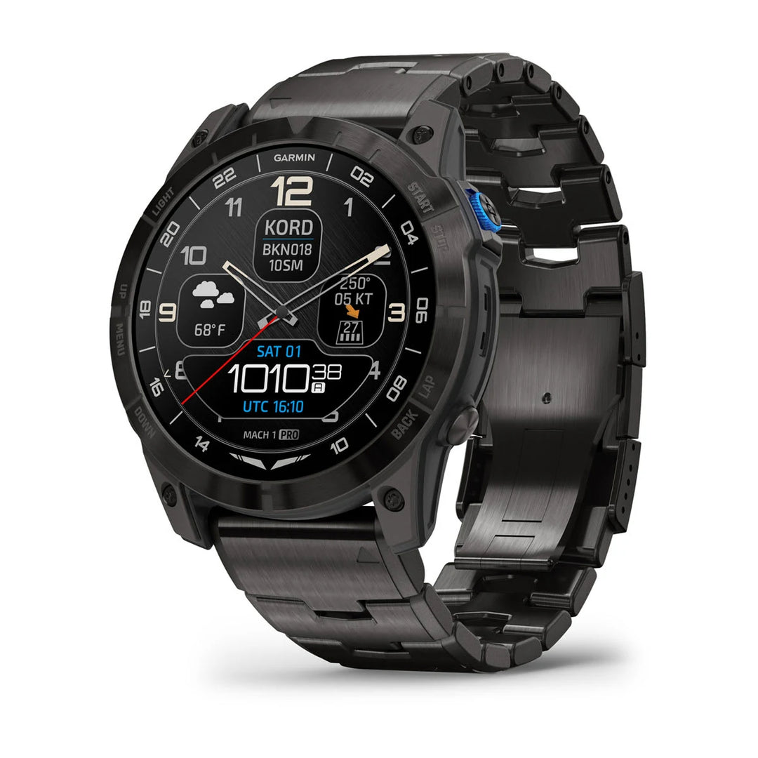 Garmin D2 Mach 1 Pro 51 mm, DLC-titaani ja titaaniranneke 010-02804-81
