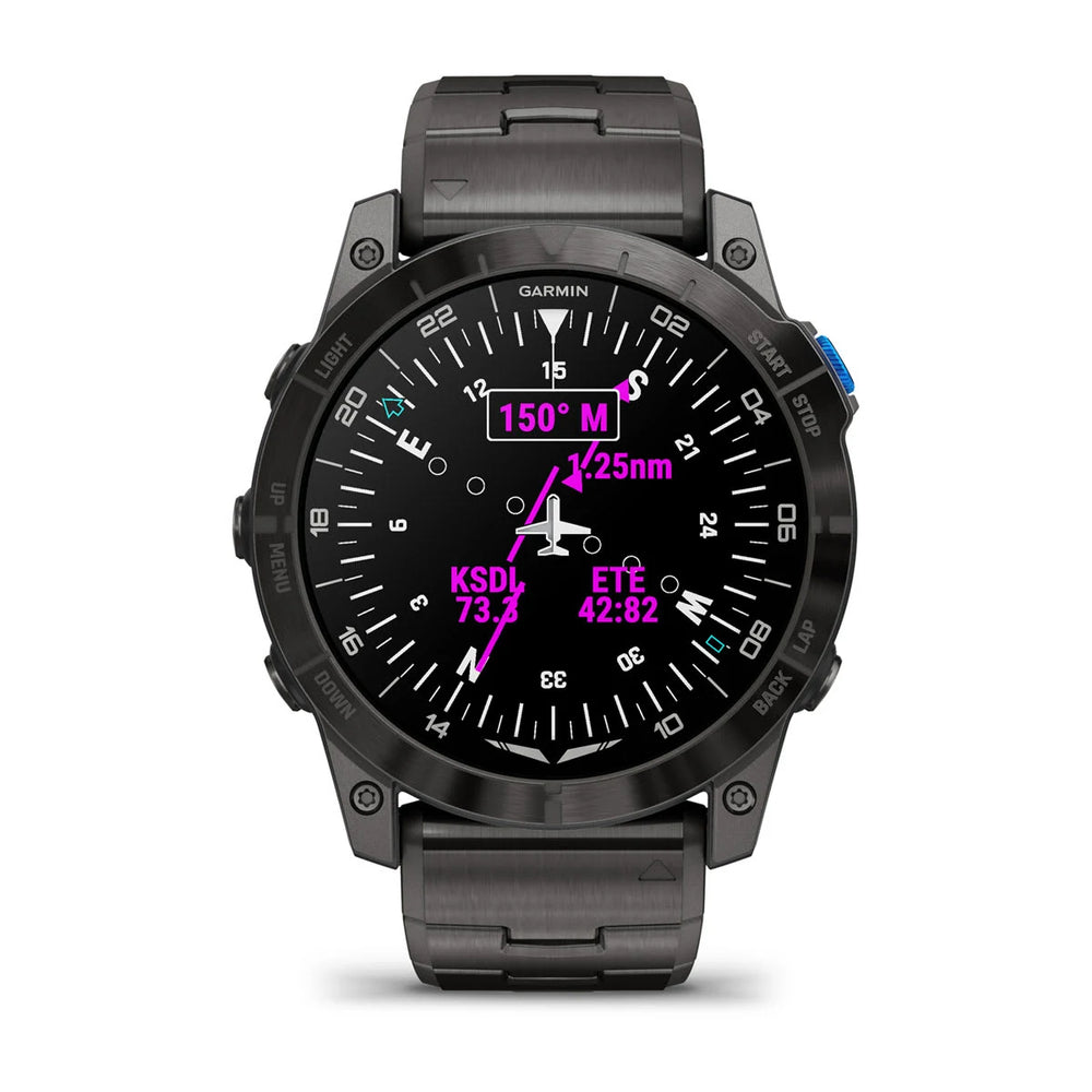 Garmin D2 Mach 1 Pro 51 mm, DLC-titaani ja titaaniranneke 010-02804-81