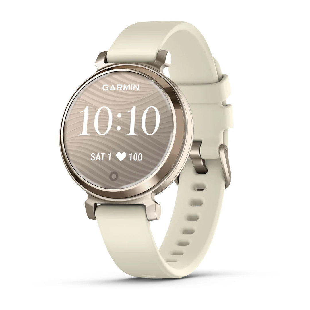 Garmin Lily 2, Vaalea kulta ja kookoksenvärinen silikonihihna 010-02839-70