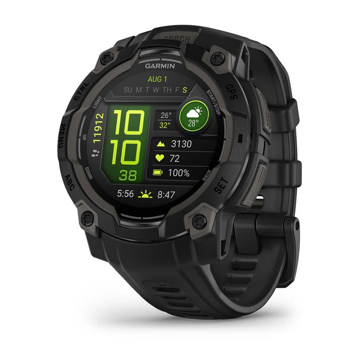 Garmin Instinct 3 - 45 mm, AMOLED, Musta ja musta hihna 010-02936-00