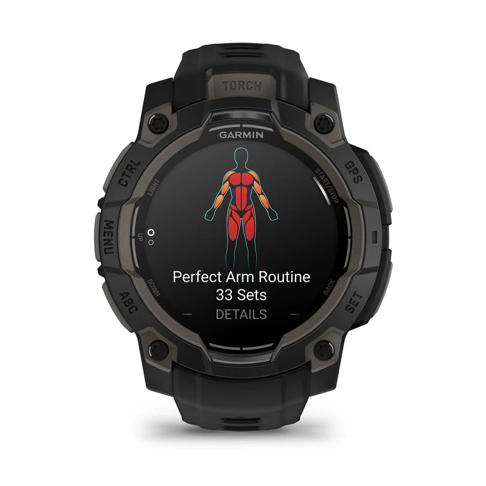 Garmin Instinct 3 - 45 mm, AMOLED, Musta ja musta hihna 010-02936-00