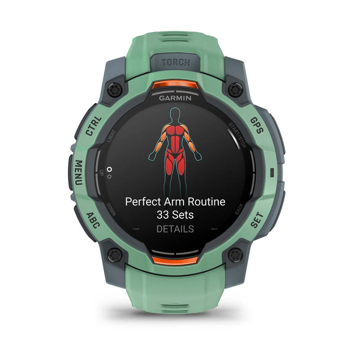Garmin Instinct 3 - 45 mm, AMOLED, Vedenvihreä ja vedenvihreä hihna 010-02936-01