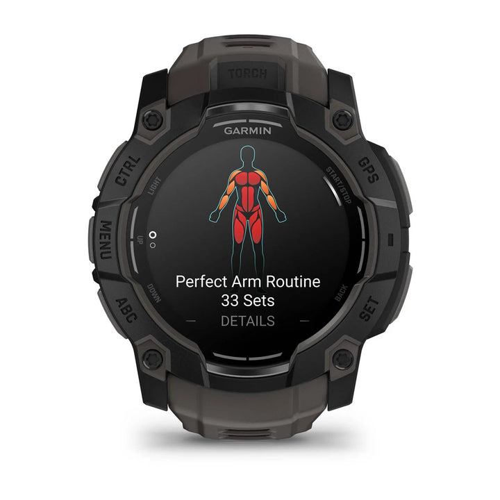 Garmin Instinct 3 - 50 mm, AMOLED, Musta ja grafiitinharmaa hihna 010-03020-00