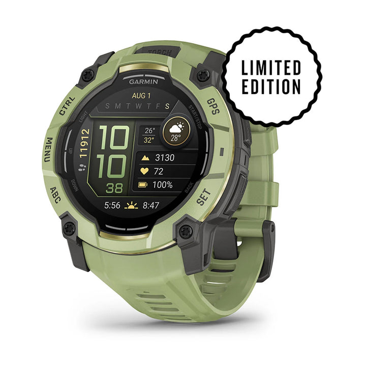 Garmin Instinct 3 - 50 mm, AMOLED, Saniaisenvihreä ja saniaisenvihreä hihna 010-03020-02