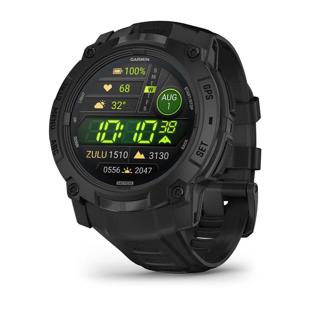 Garmin Instinct 3 - 50 mm, AMOLED, Tactical Edition, Musta ja musta hihna 010-03020-50