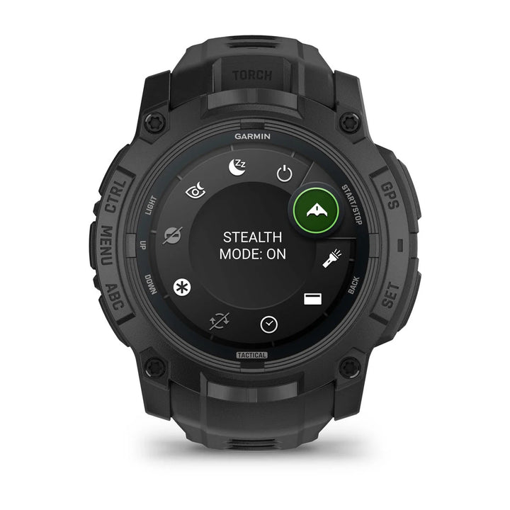 Garmin Instinct 3 - 50 mm, AMOLED, Tactical Edition, Musta ja musta hihna 010-03020-50