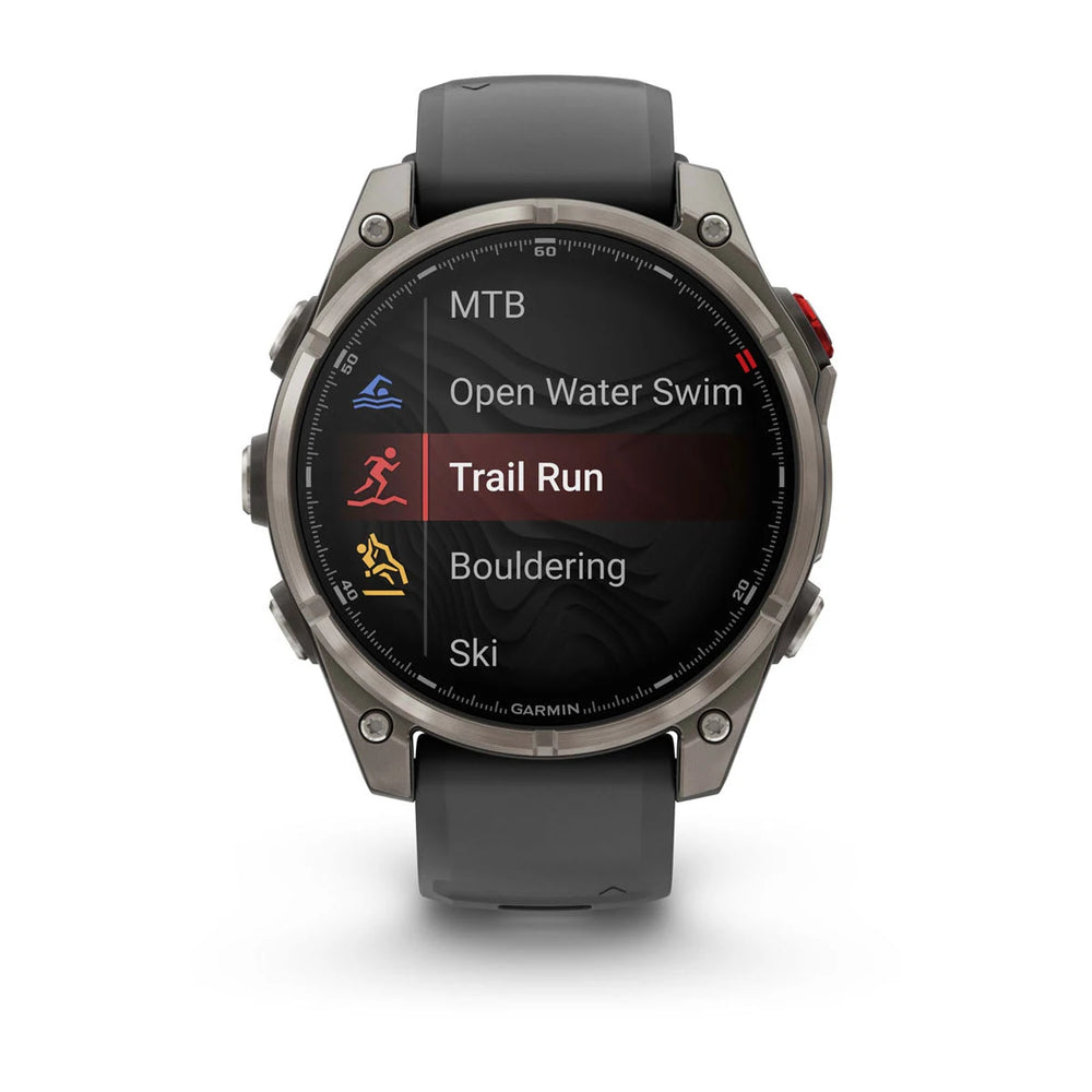 Garmin Fenix 8 Pro - 47 mm, AMOLED, Sapphire, titaani ja grafiitinharmaa/musta silikonihihna 010-03198-11