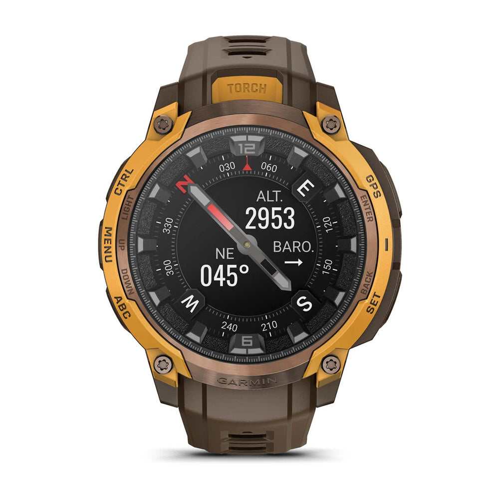 Garmin Instinct Crossover AMOLED, Pronssi/auringonkeltainen 010-03398-01
