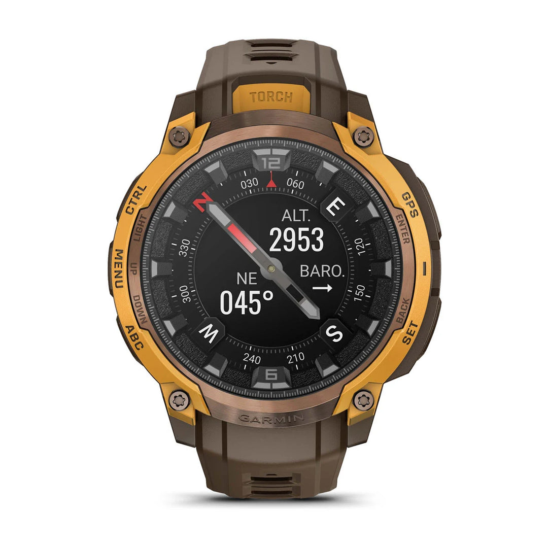 Garmin Instinct Crossover AMOLED, Pronssi/auringonkeltainen 010-03398-01