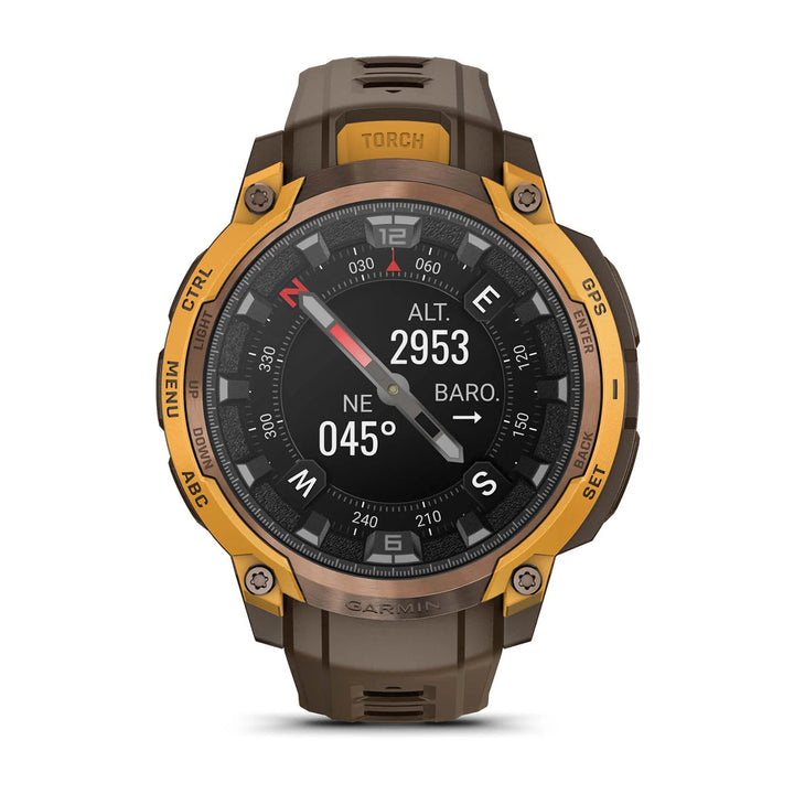 Garmin Instinct Crossover AMOLED, Pronssi/auringonkeltainen 010-03398-01
