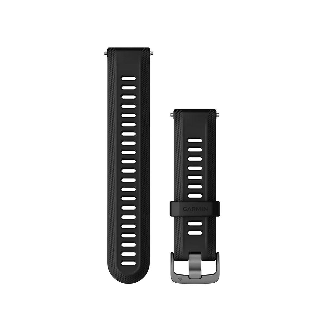 Garmin Forerunner 955 silikoniranneke musta/tummanharmaa 010-11251-3S 010-11251-3S