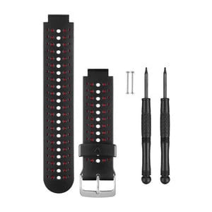 Garmin Forerunner 235 silikoniranneke, musta / marsalanpunainen 010-11251-90