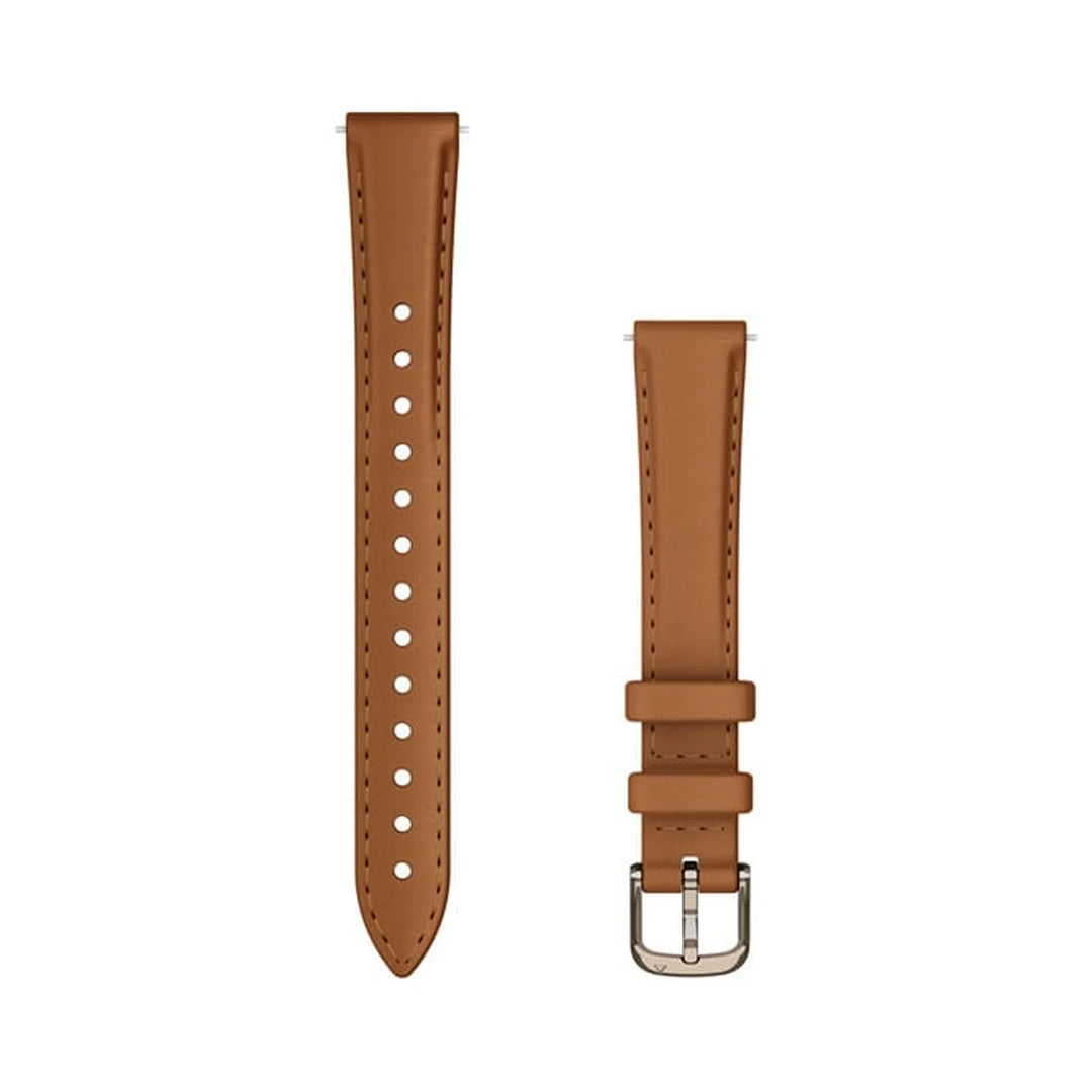 Garmin Lily 2 14 mm nahkaranneke ruskea/kulta 010-13302-20 010-13302-20