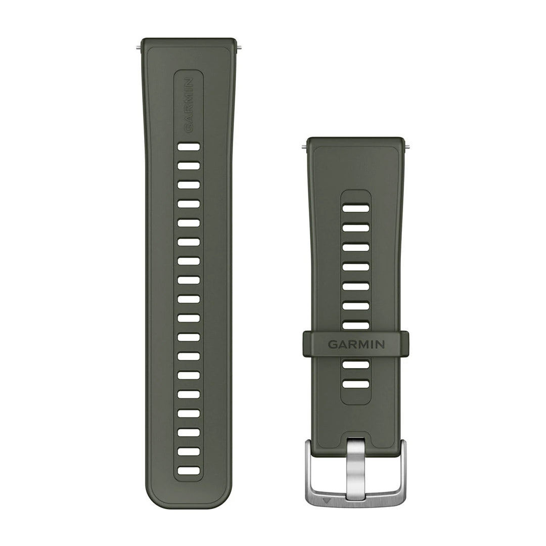 Garmin Quick Release 24 mm silikoniranneke, Sammalenvihreä silikoni 010-13907-01