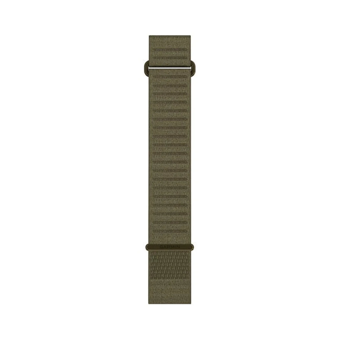 Garmin QuickFit 22 mm ComfortFit kangasranneke pitkä oliivinvihreä 010-14507-16 010-14507-16