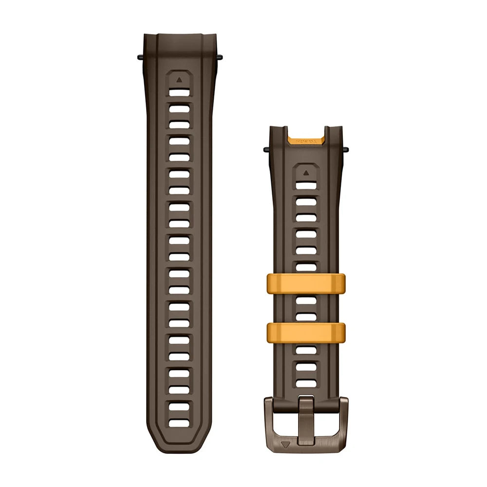 Garmin Instinct 3 22 mm silikoniranneke kaakaonruskea, metallisolki 010-13395-11