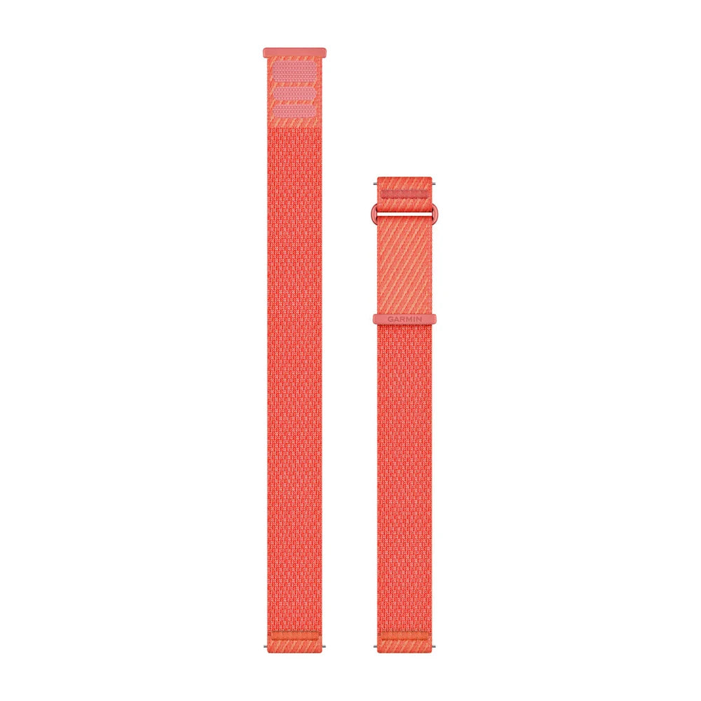 Garmin Quick Release 20 mm ComfortFit kangasranneke korallinvärinen/puna-vaaleanpunainen 010-14400-04