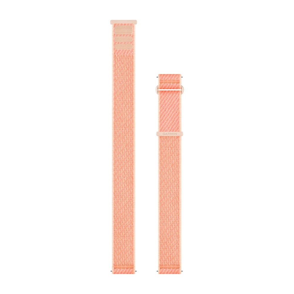 Garmin Quick Release 20 mm ComfortFit kangasranneke korallinvärinen/vaaleanpunaisen aamunkajon värinen 010-14400-05