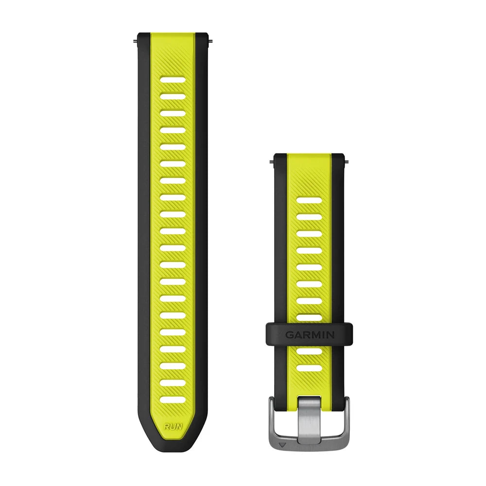 Garmin Quick Release 20 mm silikoniranneke kirkkaankeltainen /musta 010-11251-AL