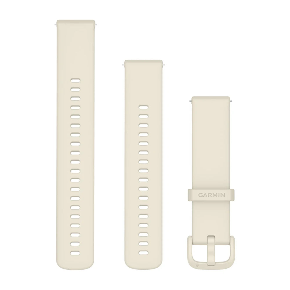 Garmin Quick Release 20 mm silikoniranneke luunvalkoinen 010-12932-65