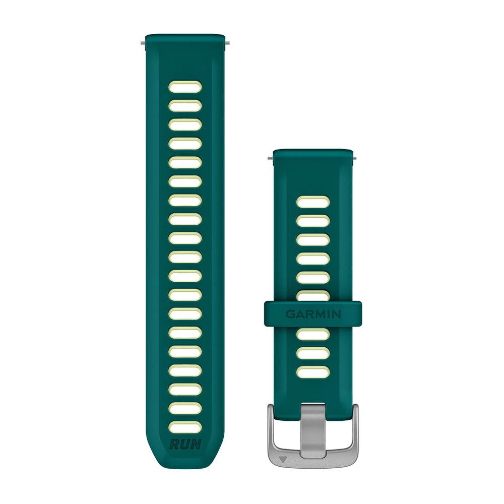 Garmin Quick Release 20 mm silikoniranneke sinivihreä/sitruuna 010-11251-B8