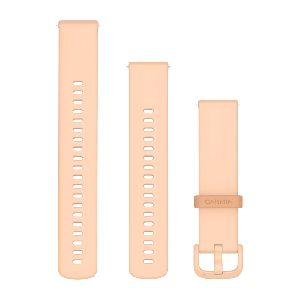 Garmin Quick Release 20 mm silikoniranneke vaaleanpunainen aamunkajo 010-12932-67